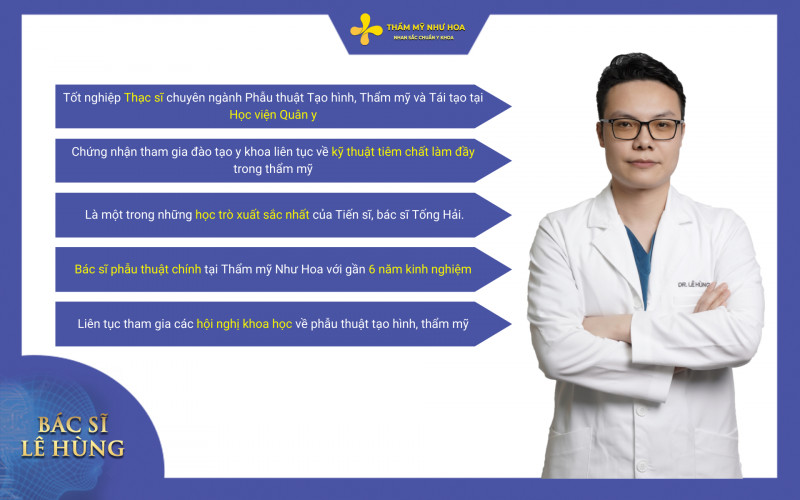 Thạc sĩ Lê Hùng - Bác sĩ phẫu thuật chính tại Thẩm mỹ Như Hoa