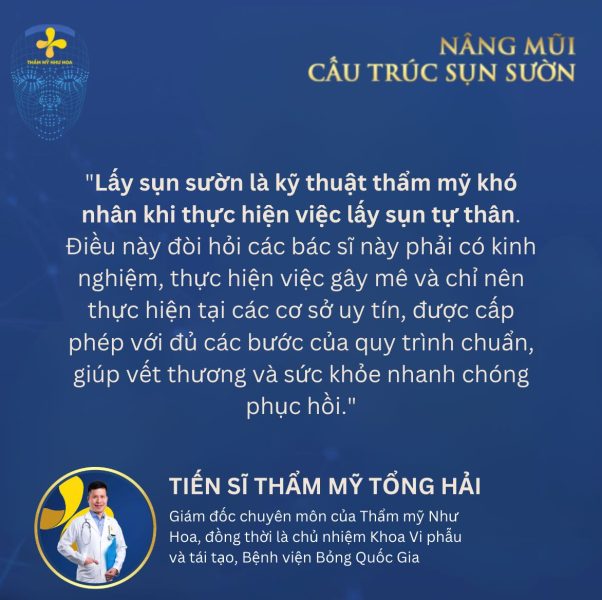 Tiến sĩ Thẩm mỹ Tống Hải chia sẻ về nâng mũi sụn sườn